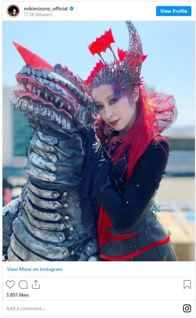 写真）水野美紀、特撮ドラマ 邪悪な“ヴィラン”姿に「カッコいい