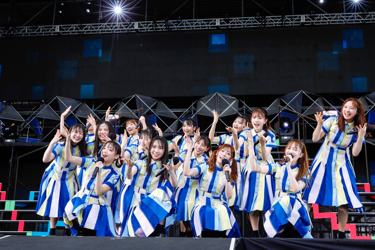 櫻坂46・日向坂46、合同ライブで“改名前楽曲”を披露　会場は一面“緑色”に＜W-KEYAKI FES. 2021＞