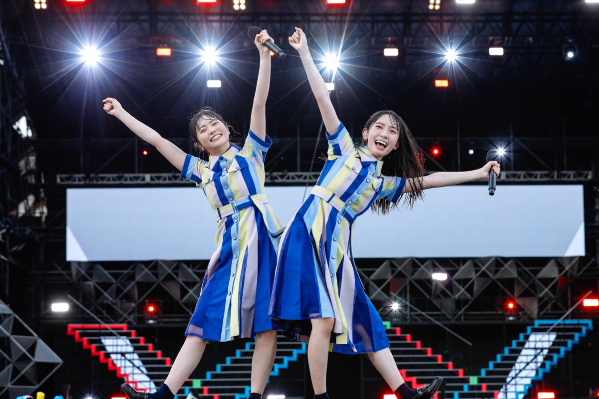 櫻坂46・日向坂46、合同ライブで“改名前楽曲”を披露　会場は一面“緑色”に＜W-KEYAKI FES. 2021＞