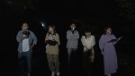 『真夏の絶恐映像 日本で一番コワい夜』出演者たち（左から）あばれる君、藤田ニコル、的場浩司、西村知美、神田愛花