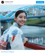 新木優子が浴衣姿で「彼女と花火デートなう。に使っていいよ」ショット　※『ボクの殺意が恋をした』公式インスタグラム