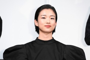 映画『サマーフィルムにのって』特別試写会イベントに登場した河合優実