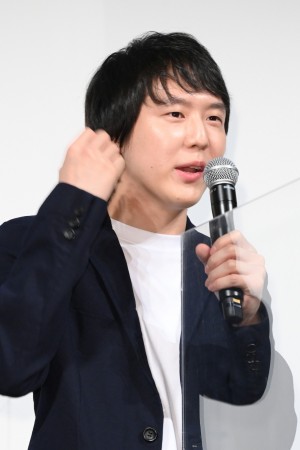 映画『サマーフィルムにのって』特別試写会イベントに登場した小日向星一