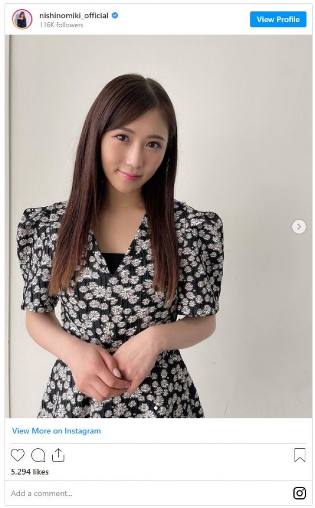 西野未姫 珍しいストレートヘア姿に 大人っぽい 綺麗 の声 21年7月15日 写真 クランクイン