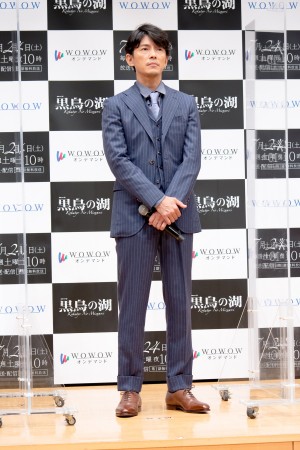 ドラマ『黒鳥の湖』完成報告会に登場した藤木直人