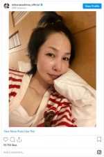 中島美嘉、ライブ後のナチュラルショット　※「中島美嘉」インスタグラム