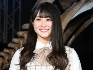 「Sony presents DinoScience 恐竜科学博 ～ララミディア大陸の恐竜物語～」に登場した日向坂46・潮紗理菜
