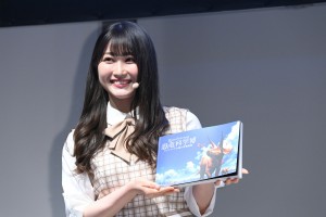 「Sony presents DinoScience 恐竜科学博 ～ララミディア大陸の恐竜物語～」に登場した日向坂46・潮紗理菜