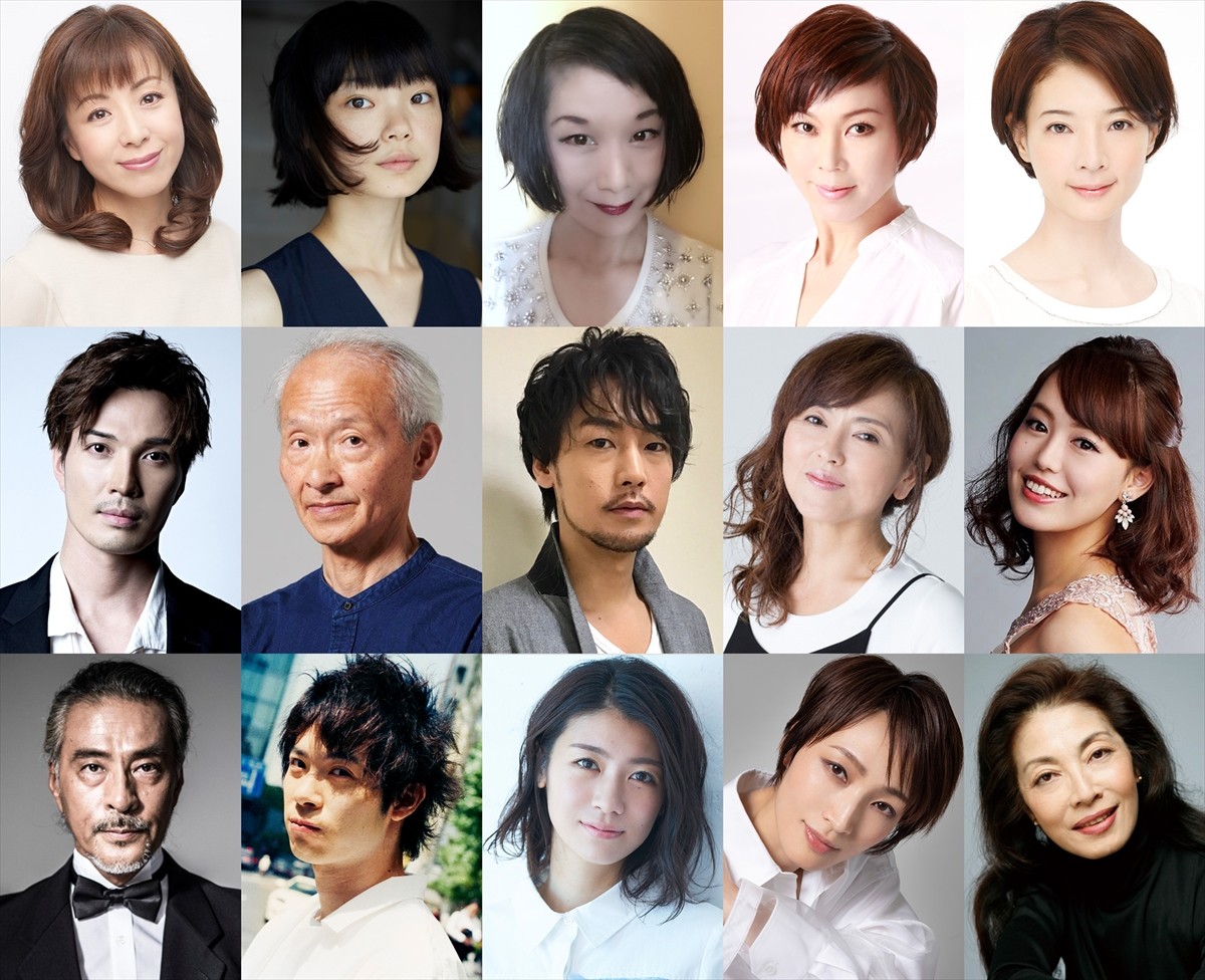 ミュージカル『INTO THE WOODS イントゥ・ザ・ウッズ』に出演する古川琴音（上段左から2人目）らキャスト陣