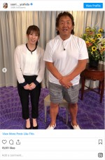 吉田沙保里（左）と長州力（右）※「吉田沙保里」インスタグラム