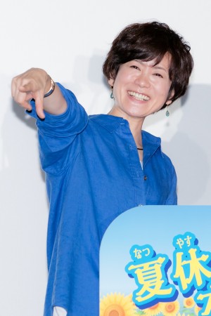 『映画クレヨンしんちゃん 謎メキ！花の天カス学園』公開初日舞台あいさつに登場した小林由美子