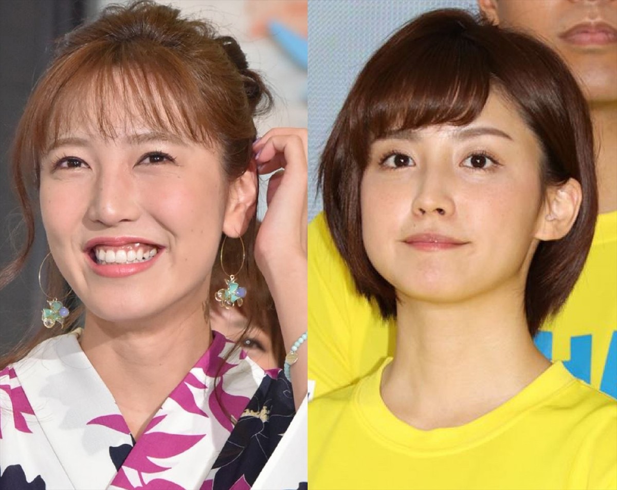 小澤陽子＆宮司愛海アナ、同期＆同じ誕生日コンビの30歳記念ショットに反響「キラキラ素敵です」