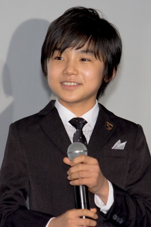 映画『妖怪大戦争 ガーディアンズ』初日舞台あいさつに登場した寺田心