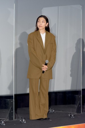 映画『妖怪大戦争 ガーディアンズ』初日舞台あいさつに登場した安藤サクラ