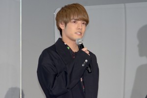 映画『妖怪大戦争 ガーディアンズ』初日舞台あいさつに登場した赤楚衛二