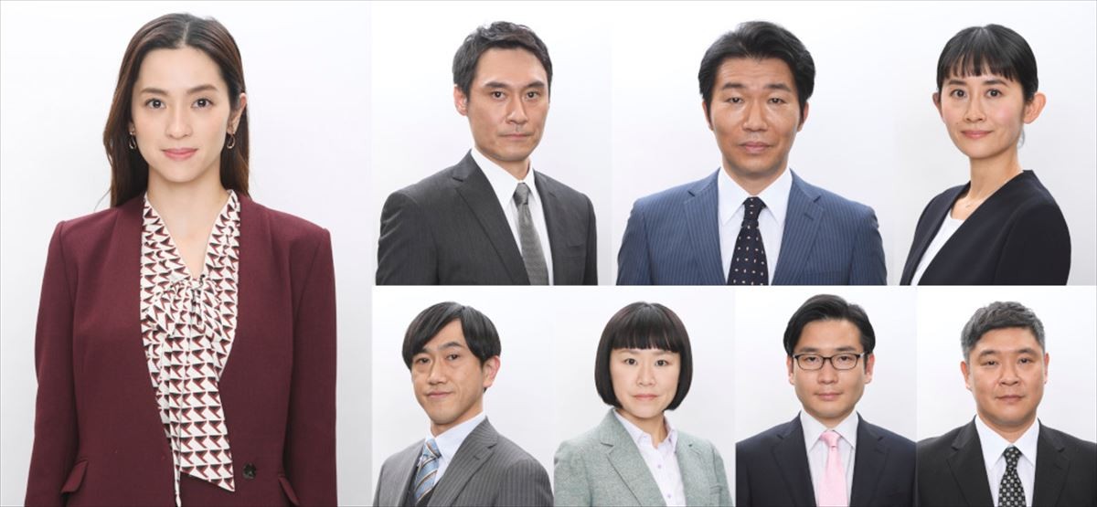 ドラマ『日本沈没―希望のひと―』に出演する(左)中村アン、(上段左から)浜田学、高橋努、河井青葉、(下段左から)六角慎司、高野ゆらこ、山岸門人、竹井亮介