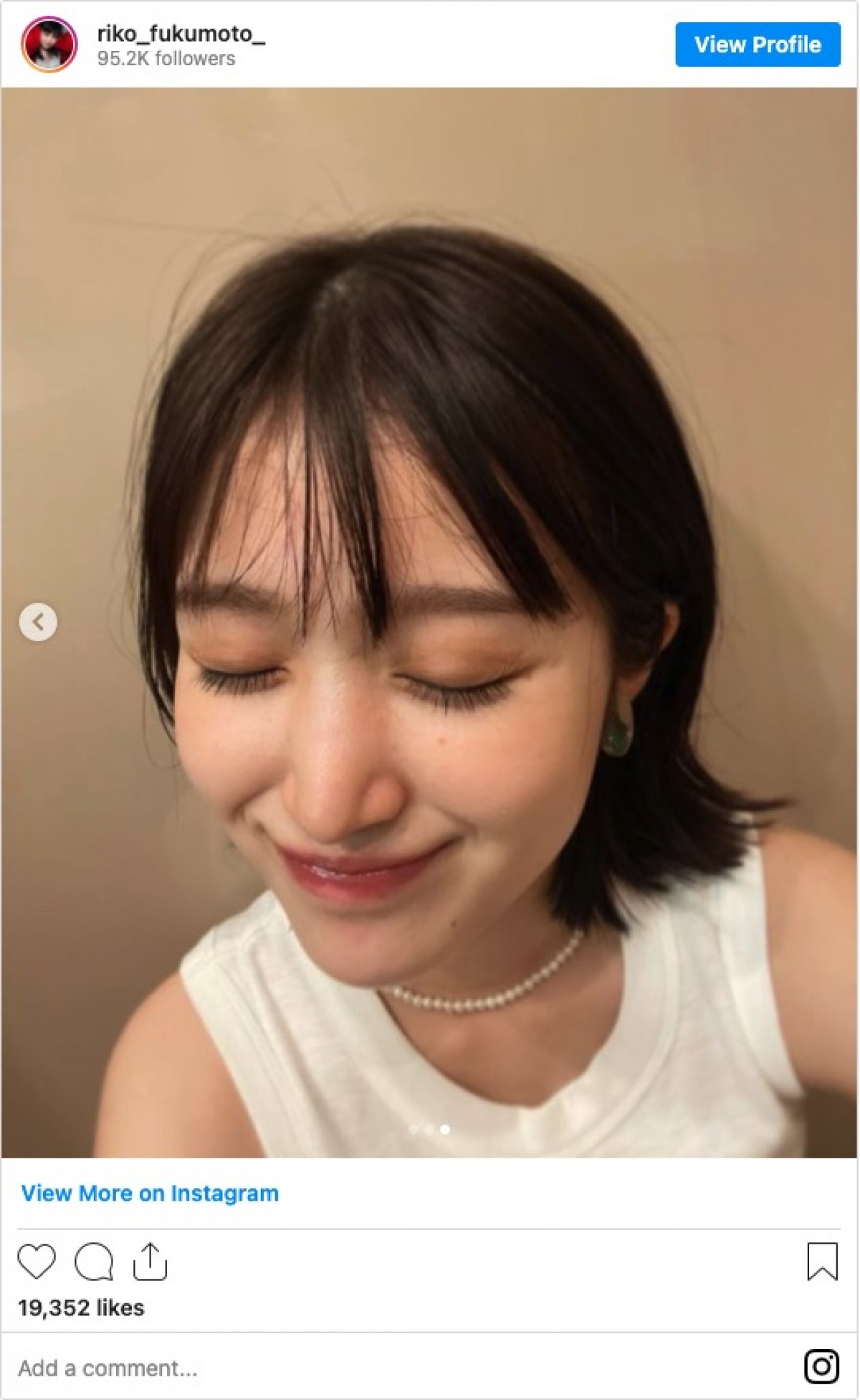福本莉子、髪ばっさり！　ボブにイメチェン「かわいい」と絶賛の声