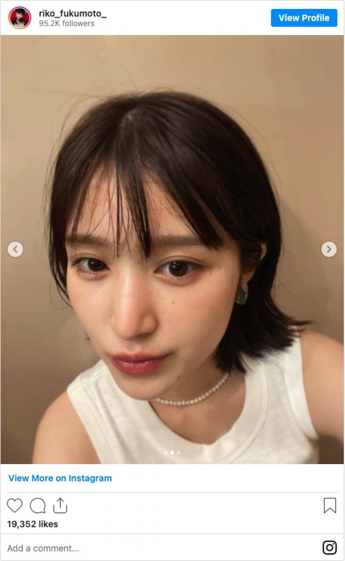 福本莉子、髪ばっさり！　ボブにイメチェン「かわいい」と絶賛の声