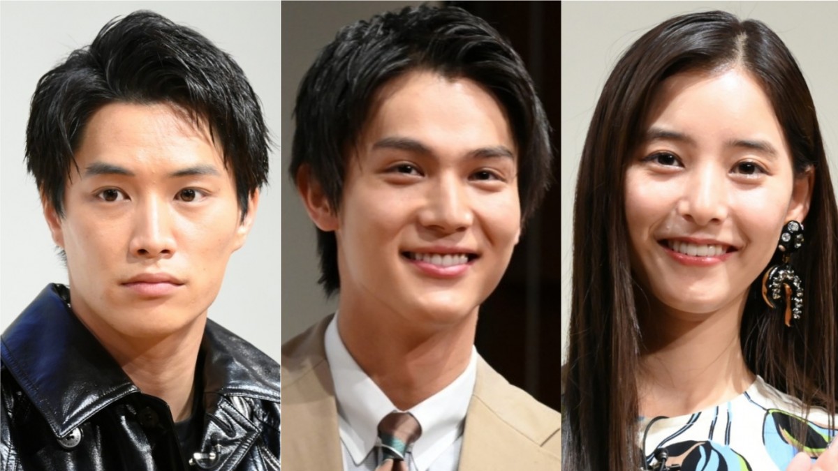 ドラマ『ボクの殺意が恋をした』で共演する(左から)鈴木伸之、中川大志、新木優子