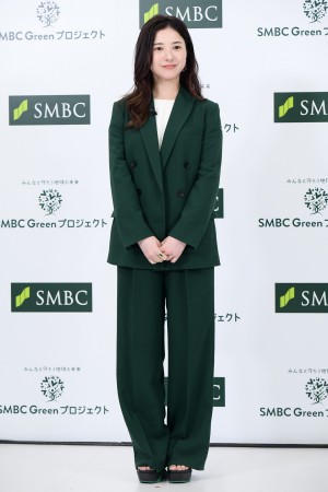 「SMBC Green プロジェクト」記者発表会に登場した吉高由里子