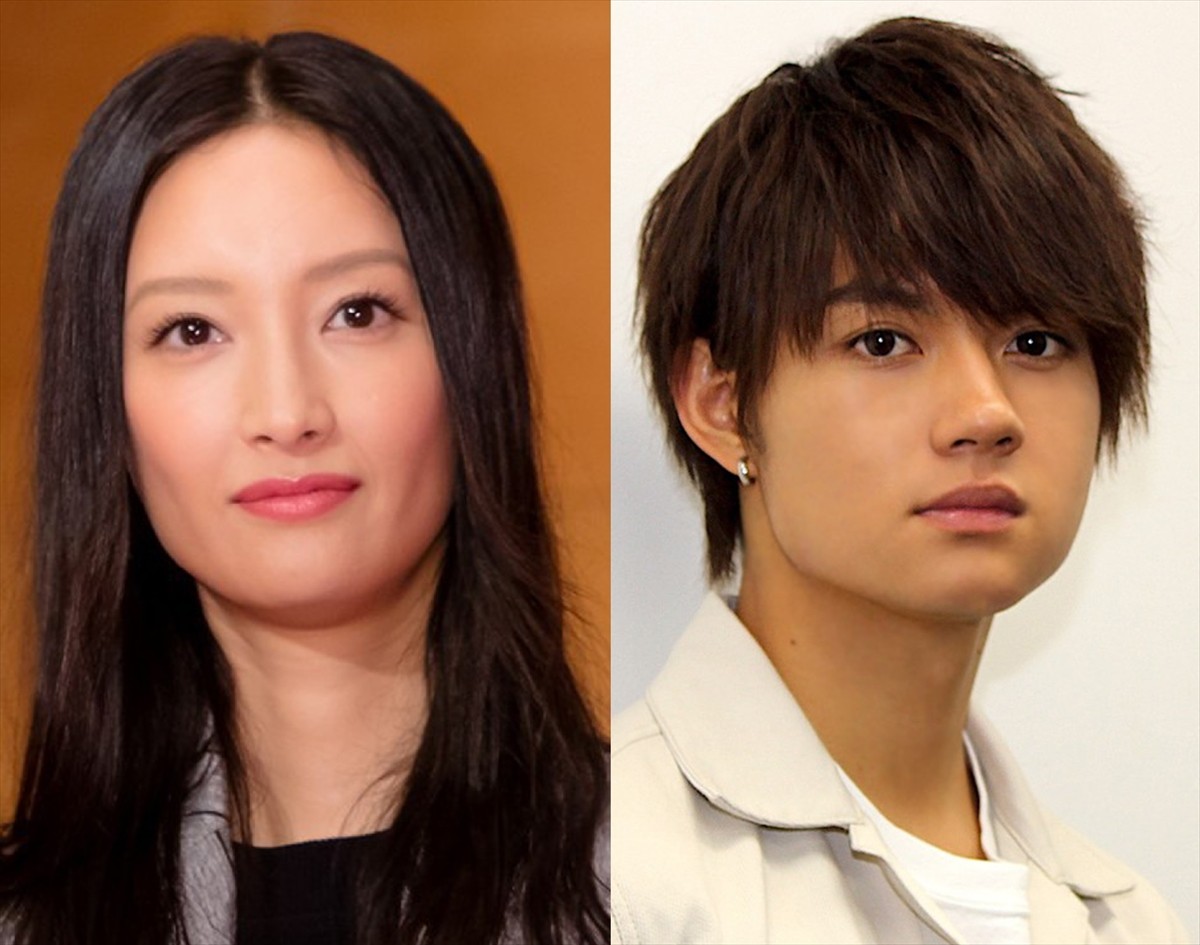 (左から)菜々緒、佐野勇斗