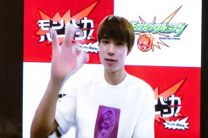 「モンスターストライク」8周年新CM発表会に中継で登場した堀米雄斗