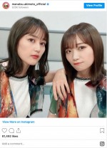 “ジャイアン”生田絵梨花（左）と秋元真夏（右）　※「乃木坂46・秋元真夏」インスタグラム