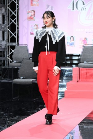 「CanCam 40th Birthday Night」メディア取材会に登場した佐々木莉佳子