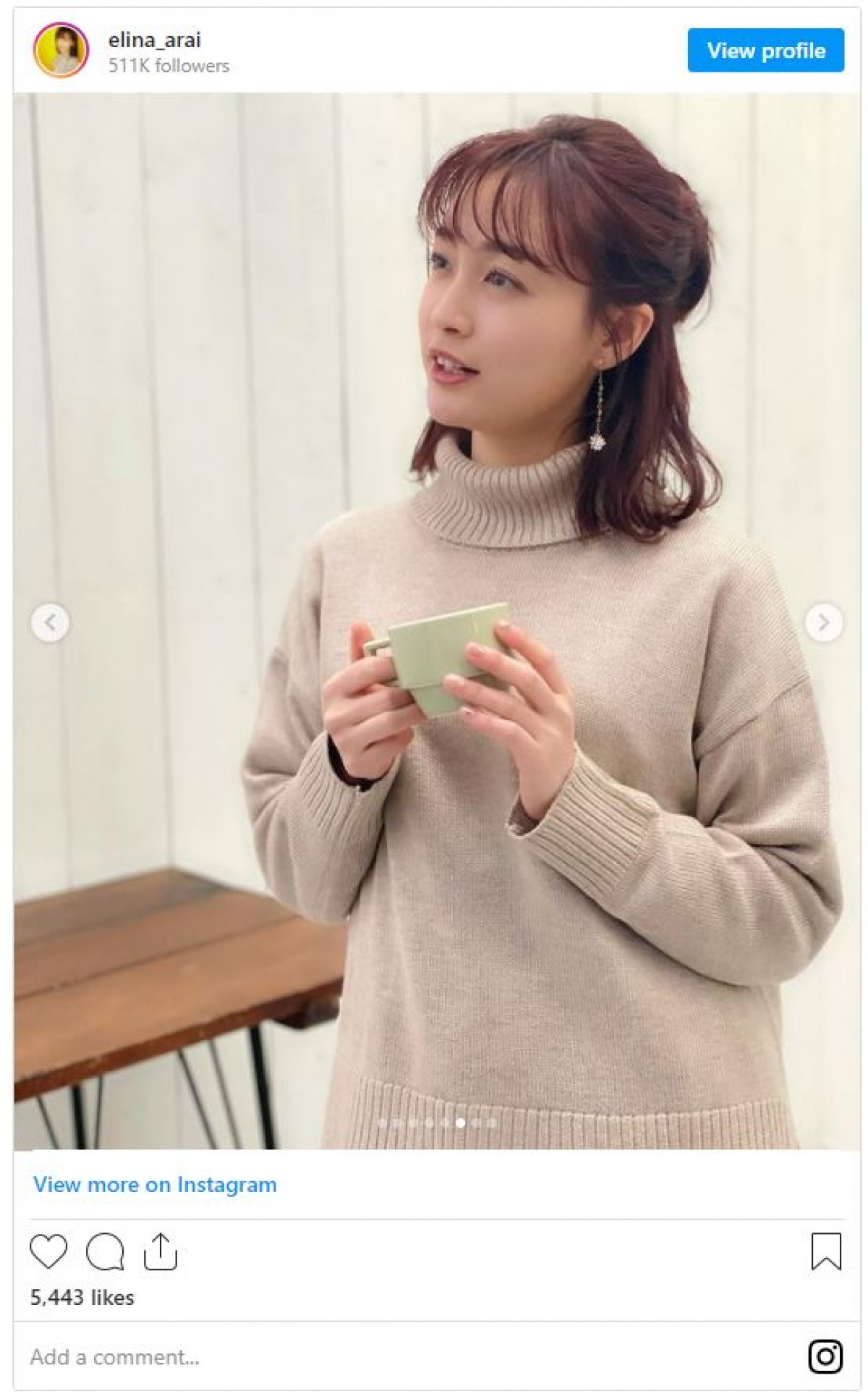 新井恵理那、エレガントなドレス姿から部屋着風ゆったりコーデまで　モデル活動中のショットに反響