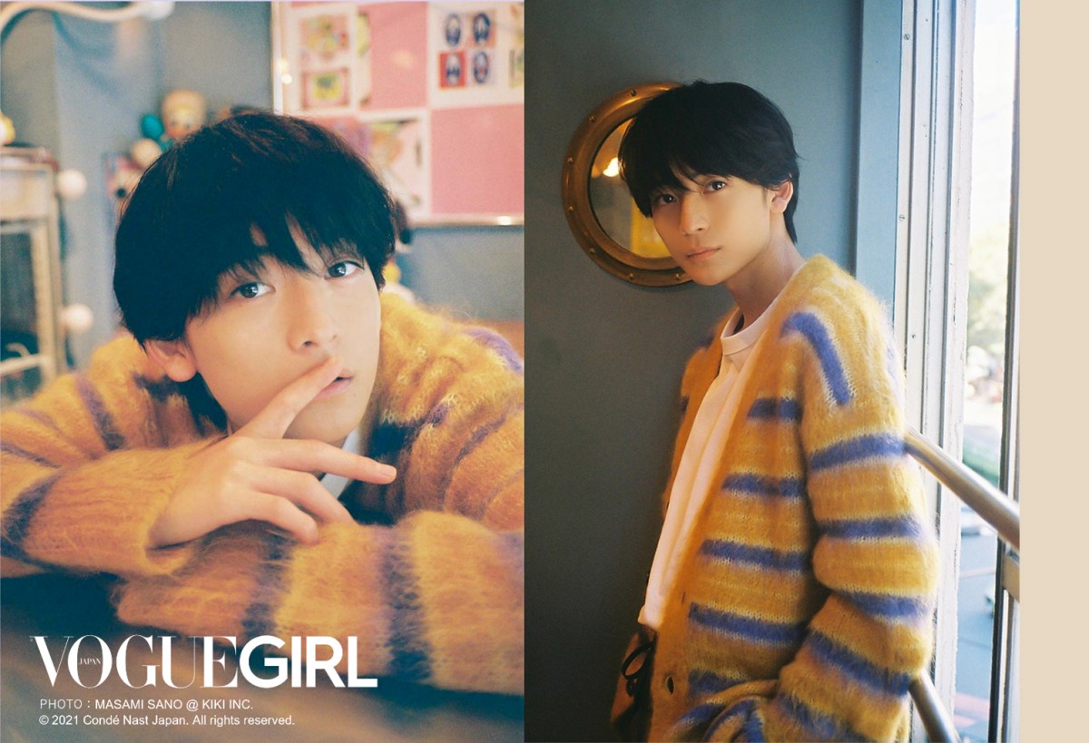 WEBマガジン『VOGUE GIRL』に登場した高橋文哉