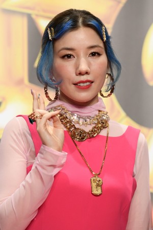 映画『土竜の唄 FINAL』完成報告会に登場した仲里依紗