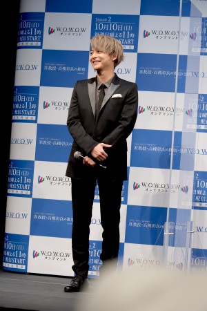 『WOWOW×東海テレビ共同製作連続ドラマ准教授・高槻彰良の推察 Season2』完成報告会に登場した小池徹平