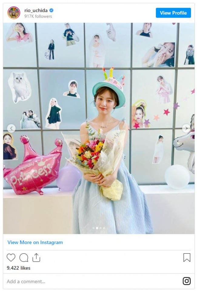 内田理央 美しいドレス姿 プリンセス気分 のお誕生日お祝いショットに反響 2021年10月9日 写真 エンタメ ニュース クランクイン