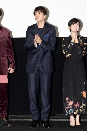 映画『テン・ゴーカイジャー』完成披露舞台あいさつに登場した山田裕貴