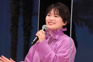 富田望生、映画『フラ・フラダンス』完成披露試写会に登場