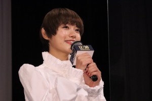 『99.9‐刑事専門弁護士‐ THE MOVIE』完成披露試写会に登場した杉咲花