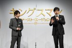 映画『キングスマン：ファースト・エージェント』公開記念イベントに出席した（左から）梶裕貴、小澤征悦