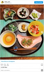 新井恵理那の色鮮やかな手料理の数々　※「新井恵理那」インスタグラム