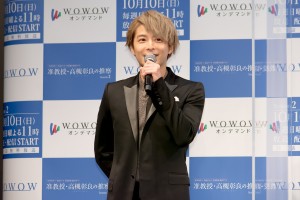 『WOWOW×東海テレビ共同製作連続ドラマ准教授・高槻彰良の推察 Season2』完成報告会に登場した小池徹平