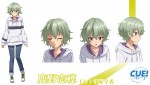 テレビアニメ『CUE！』キャラクター設定画：鹿野志穂（CV：守屋亨香）