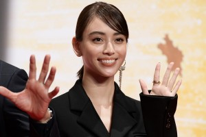 映画『土竜の唄 FINAL』完成報告会に登場した滝沢カレン
