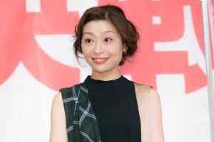 映画『決戦は日曜日』完成披露試写会に登場した内田慈