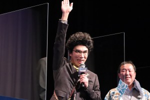 『99.9‐刑事専門弁護士‐ THE MOVIE』完成披露試写会に登場した片桐仁