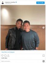 サッカーファンにたまらないゾノ＆ヒデの2ショット　※「前園真聖」インスタグラム