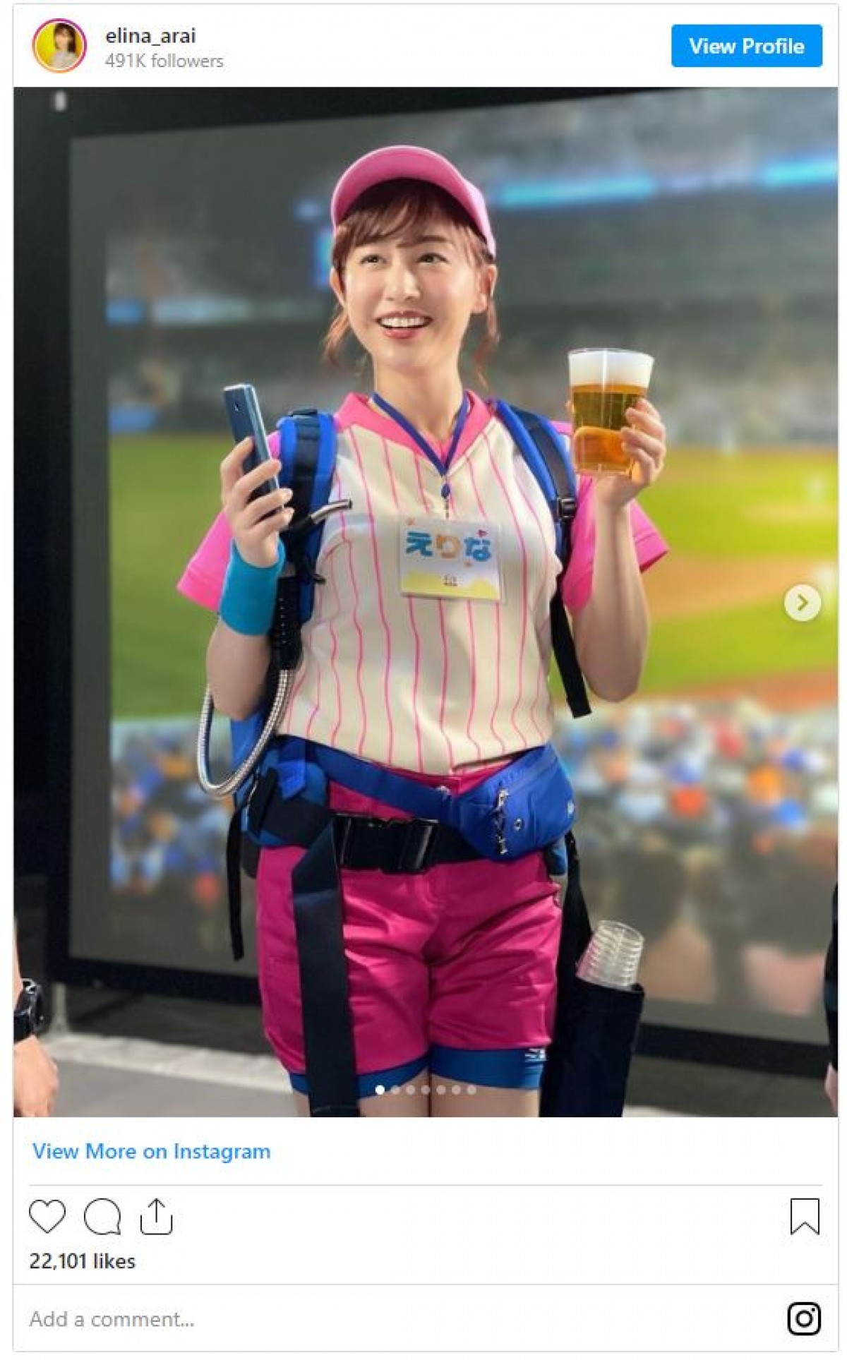 新井恵理那、“かわいすぎるビールの売り子”に　コスプレ七変化の“意外な裏側”を披露