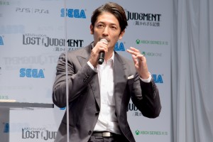 『LOST JUDGMENT：裁かれざる記憶』完成披露記者発表会に登場した玉木宏