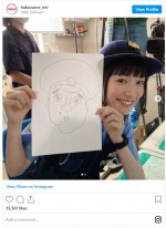 永野芽郁“画伯”が描いたムロツヨシ　※ドラマ『ハコヅメ ～たたかう！交番女子～』公式インスタグラム	