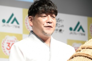 「令和3年産宮城米取扱説明会および新CM発表会」に登場したサンドウィッチマン・富澤たけし