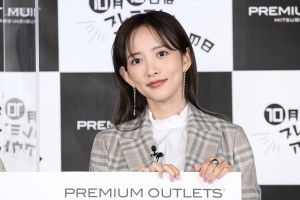 「プレミアム・アウトレットの日 アンバサダー就任発表会」に登場した夏菜