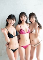 「週刊SPA！」（扶桑社）10月12日発売号より焼肉3人娘（由良朱合、高崎かなみ、長澤茉里奈）